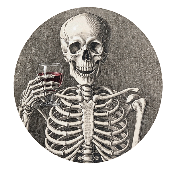 Ilustración copa de vino